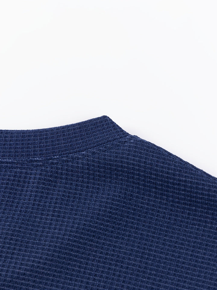 Textured Long-Sleeve Top