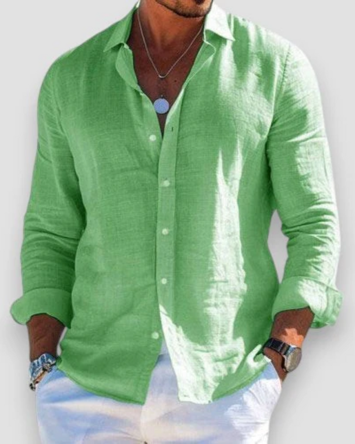 Casual Long Sleeve Button-Down Shirt