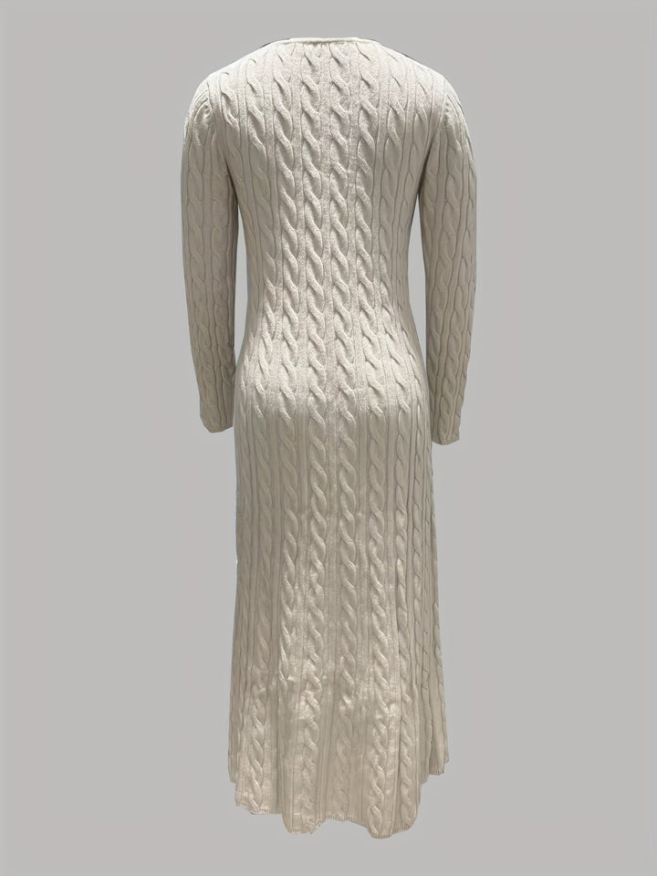 Cable-Knit Maxi Dress