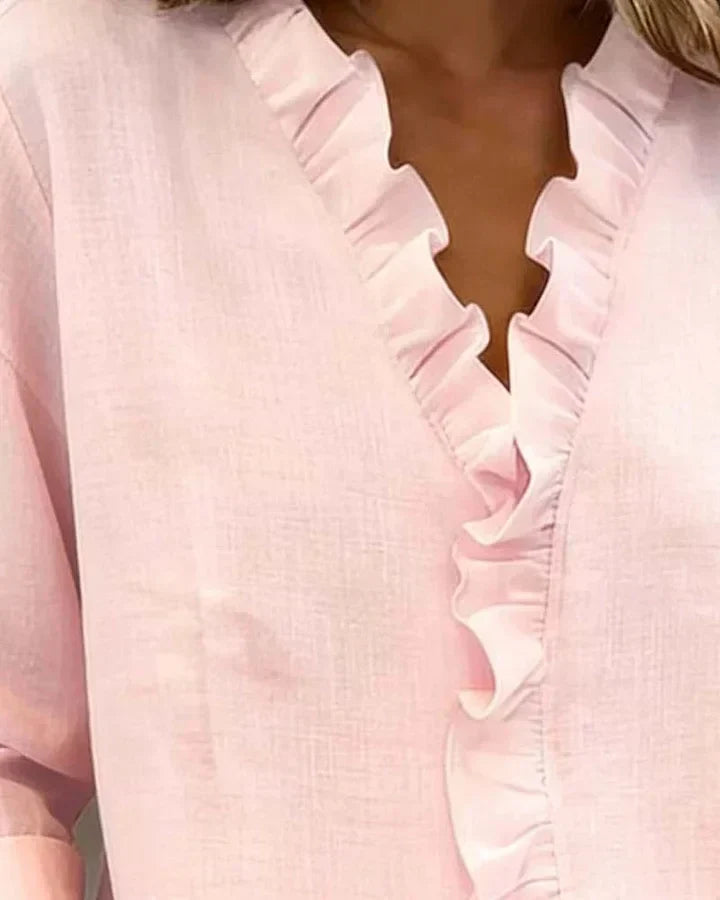 Lightweight V-Neck Blouse