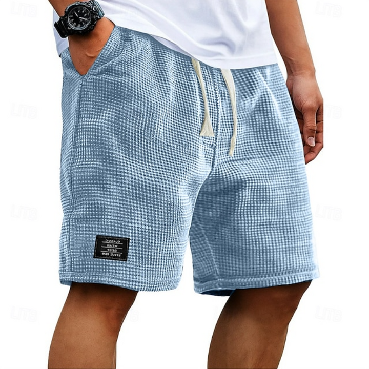 Casual Waffle Knit Summer Shorts