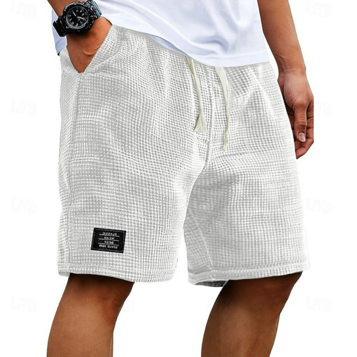 Casual Waffle Knit Summer Shorts