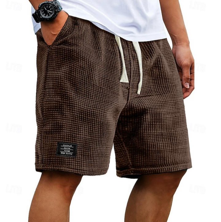 Casual Waffle Knit Summer Shorts