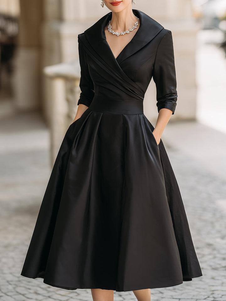 Elegant V-Neck Evening Dress