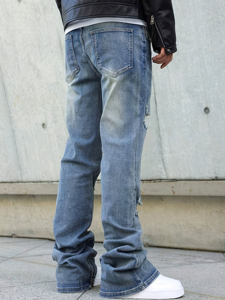 Relaxed Straight-Leg Jeans