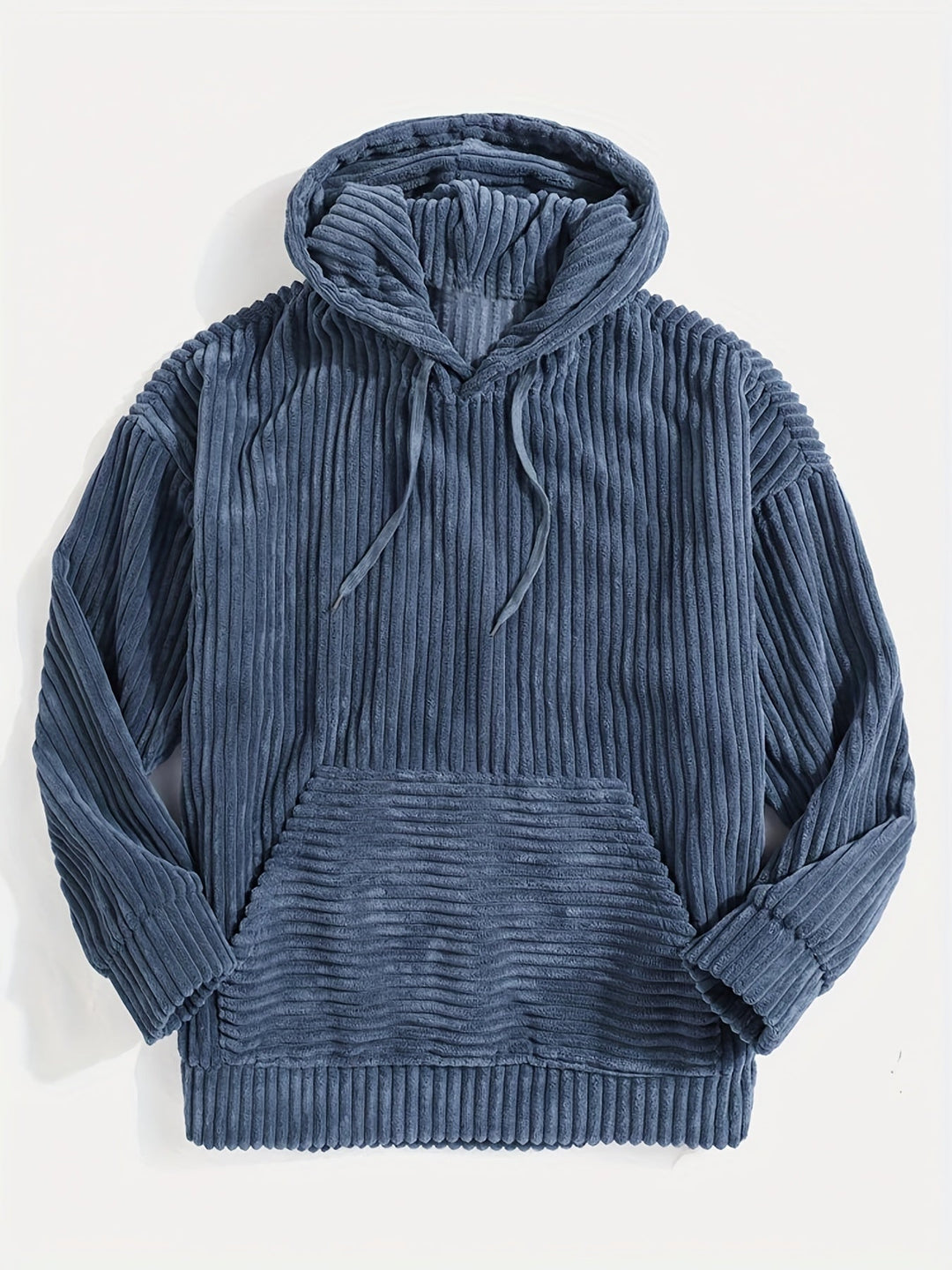 Ribbed Pullover Hoodie