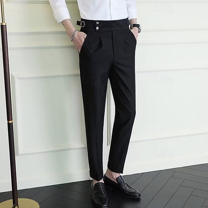 Tailored Straight-Leg Pants