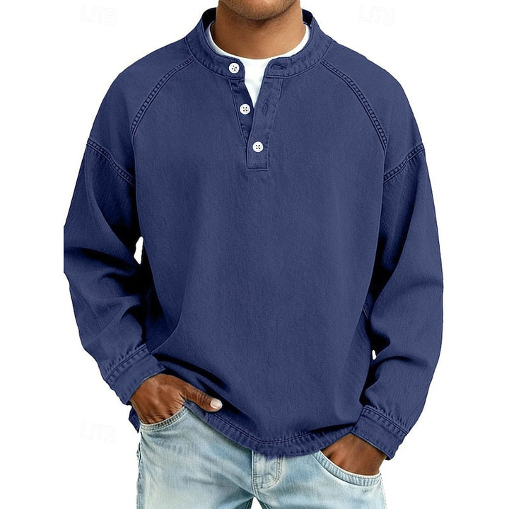 Vintage Washed Henley Shirt