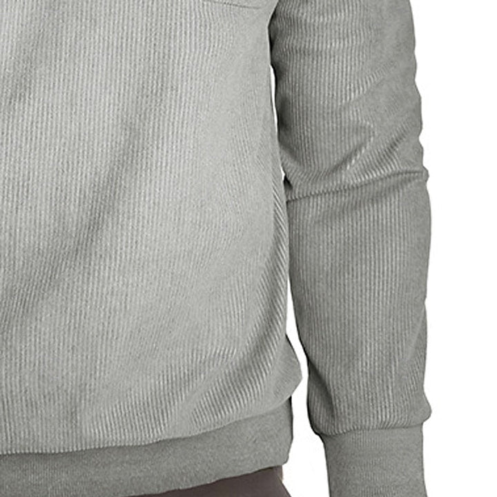 Textured Half-Button Pullover