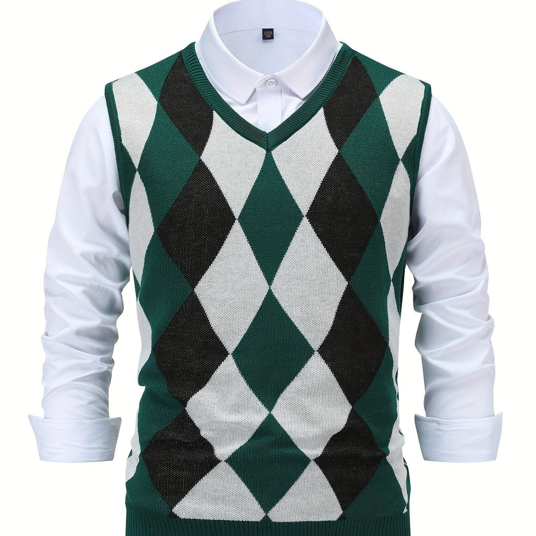 Classic Argyle Sweater Vest