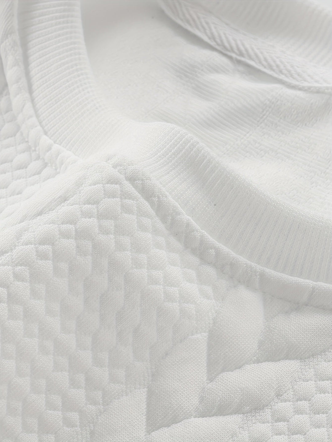 Textured Crew Neck Sweatshirt