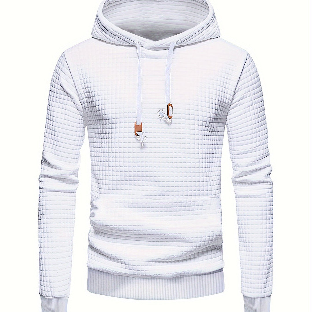 Textured Hooded Pullover