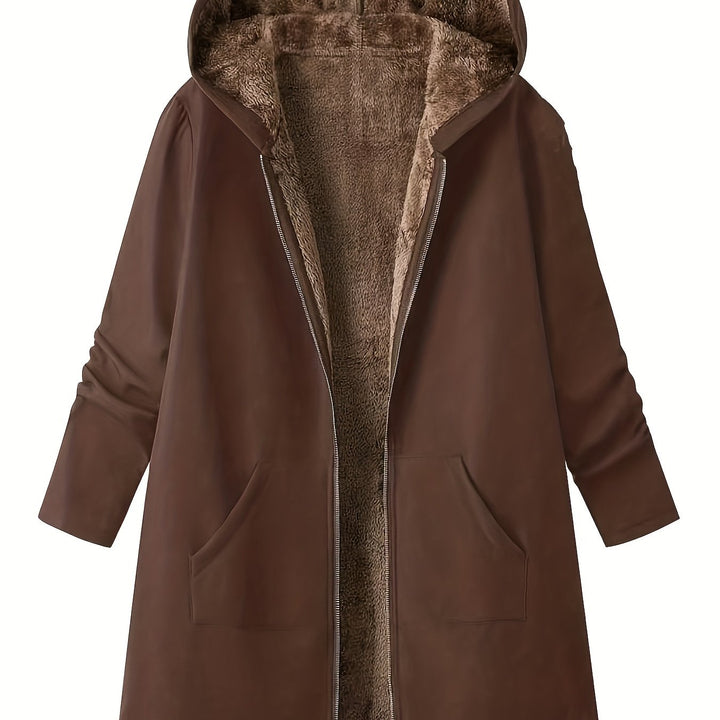 Cozy Hooded Longline Coat
