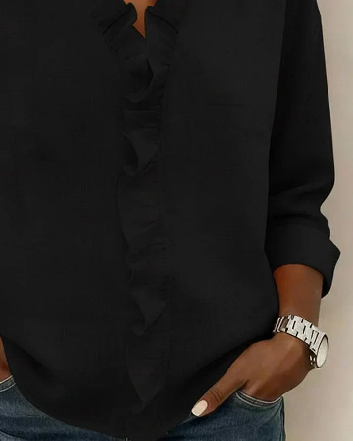 Lightweight V-Neck Blouse