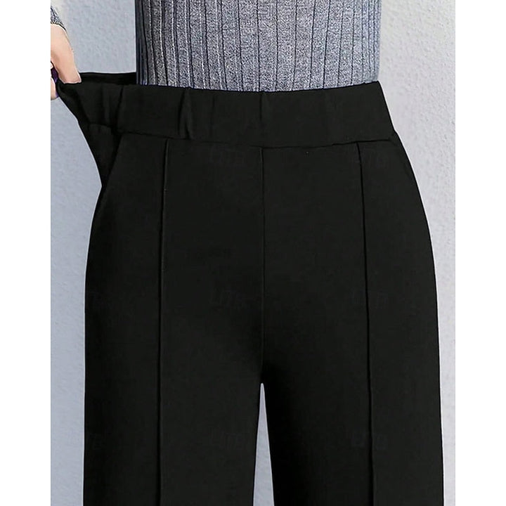 Wide-Leg Tailored Pants