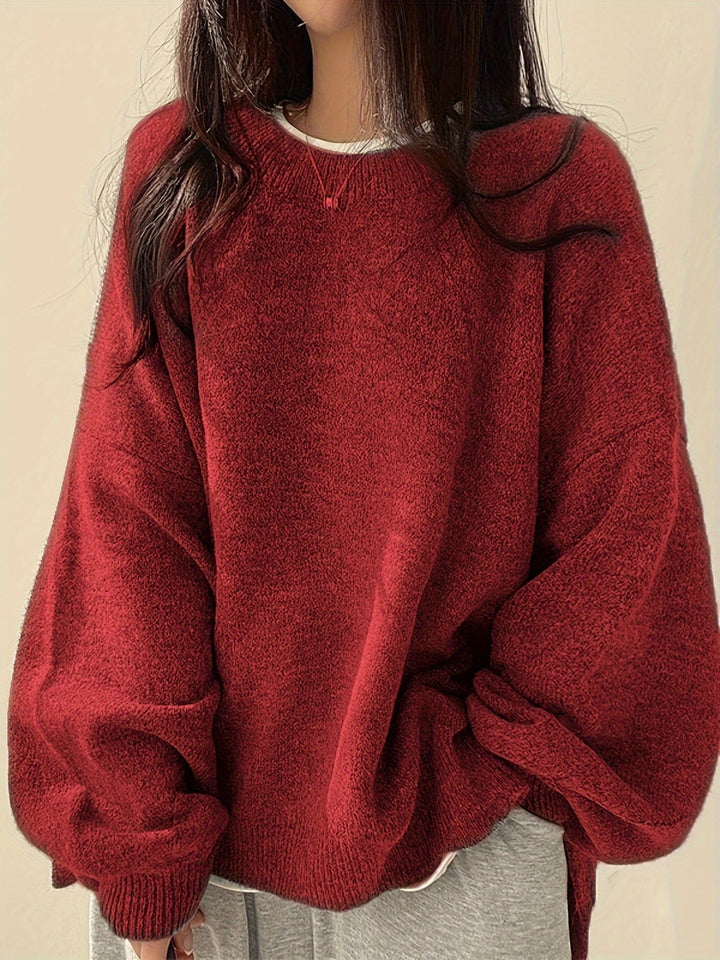 Relaxed Drop-Shoulder Sweater