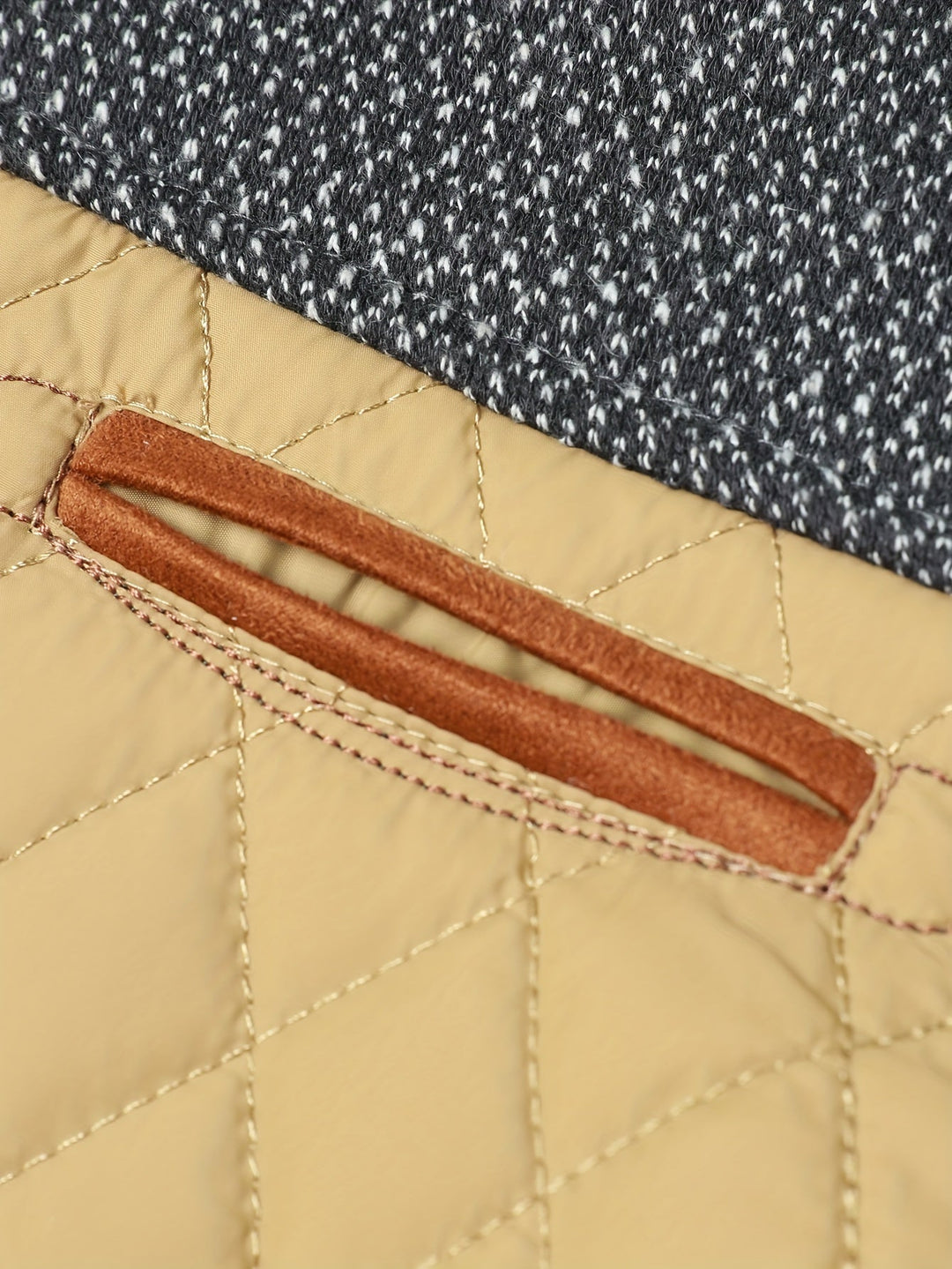 Quilted Stand-Collar Jacket