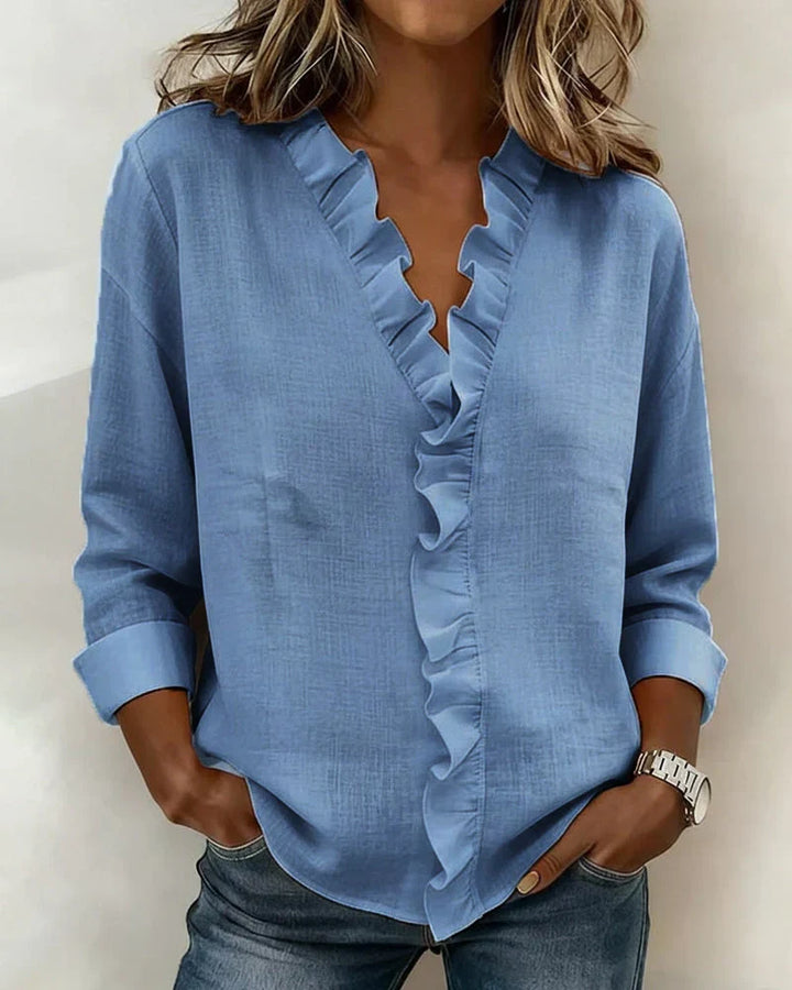 Lightweight V-Neck Blouse