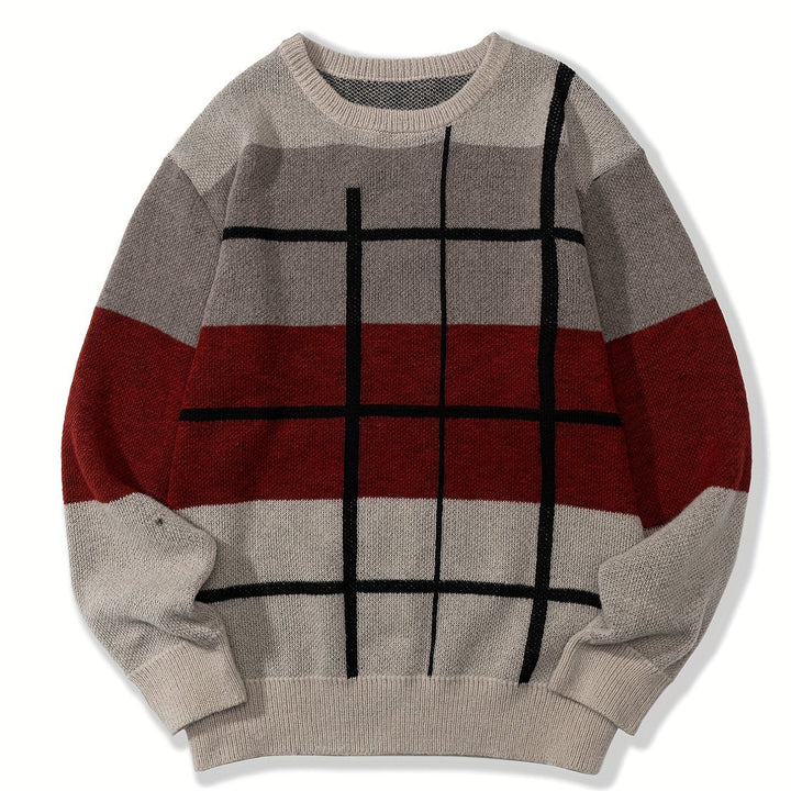 Color Block Knit Sweater