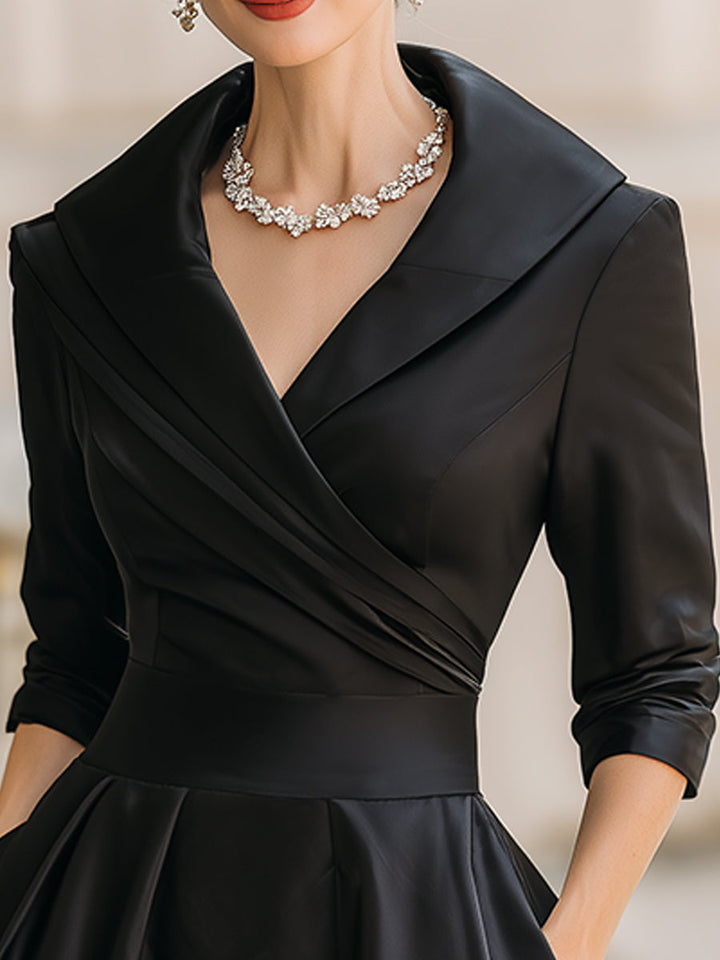 Elegant V-Neck Evening Dress
