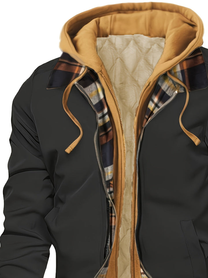 Hooded Warm-Lined Zip Jacket