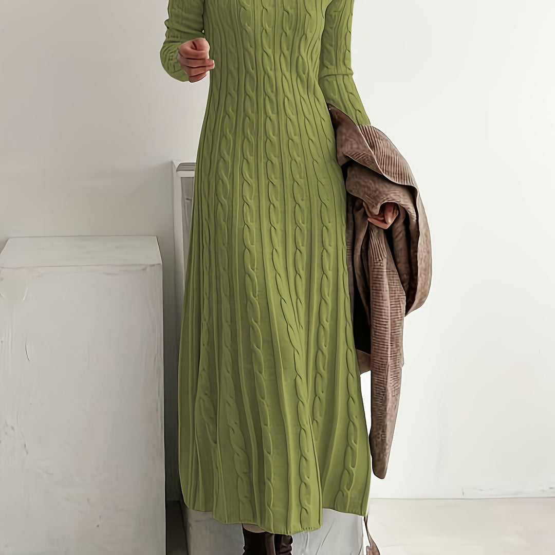 Cable-Knit Maxi Dress