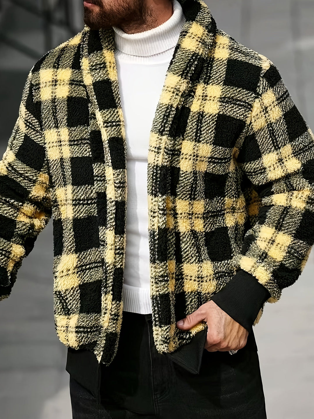 Checked Relaxed Fit Jacket
