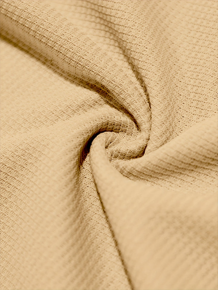 Textured Long-Sleeve Henley