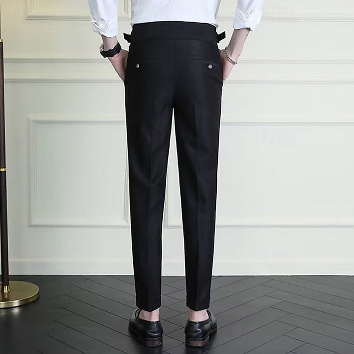 Tailored Straight-Leg Pants