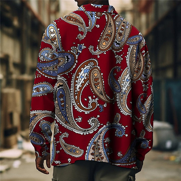 Paisley-Print Overshirt