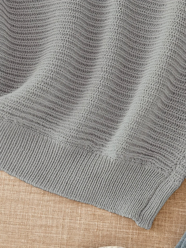 Relaxed Open-Knit Sweater
