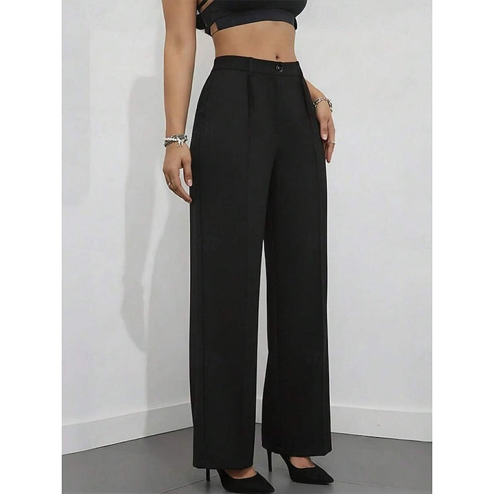 High-Waist Tailored Pants