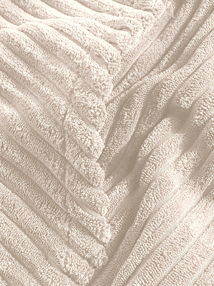 Ribbed Pullover Hoodie