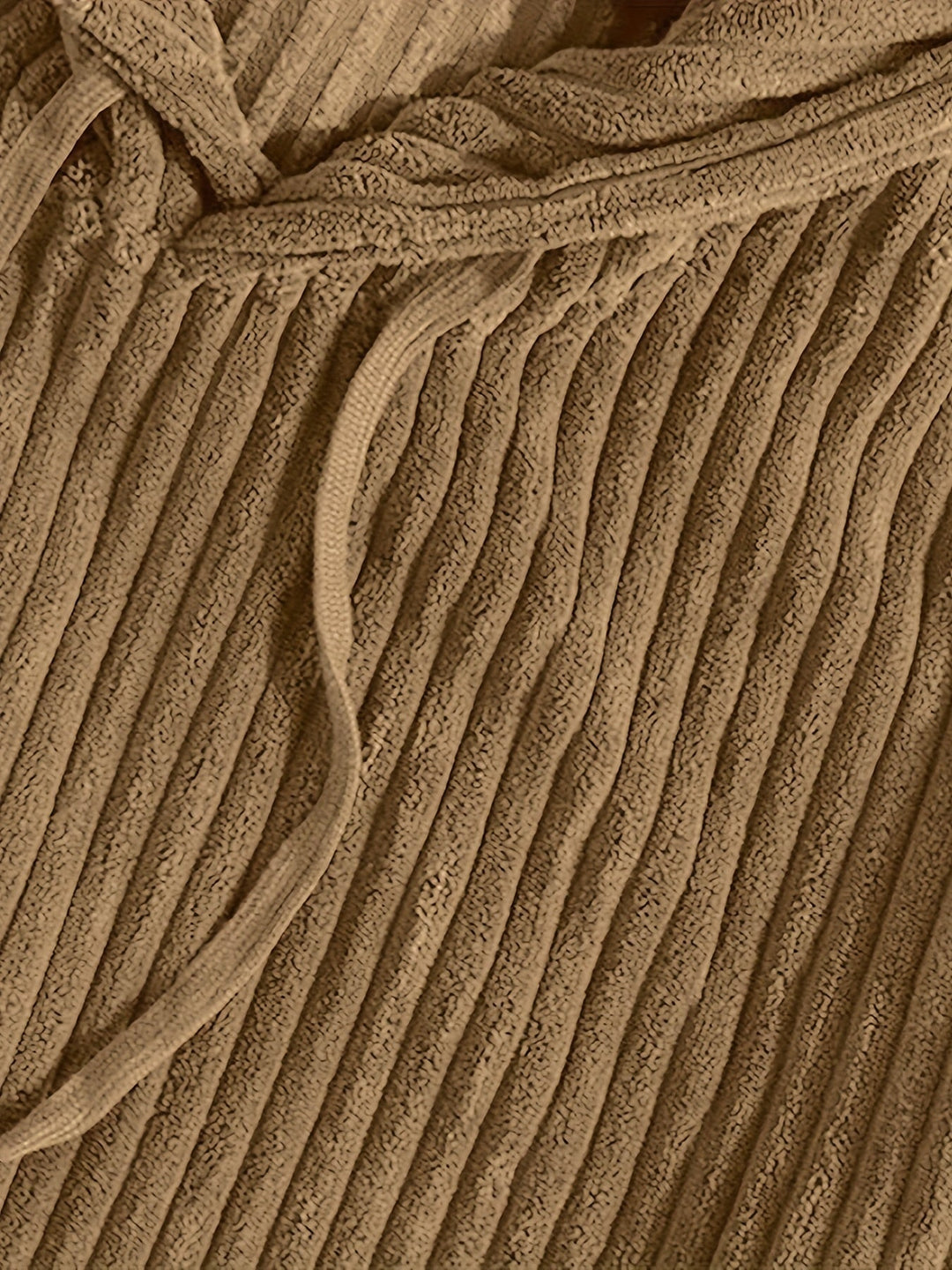 Ribbed Pullover Hoodie