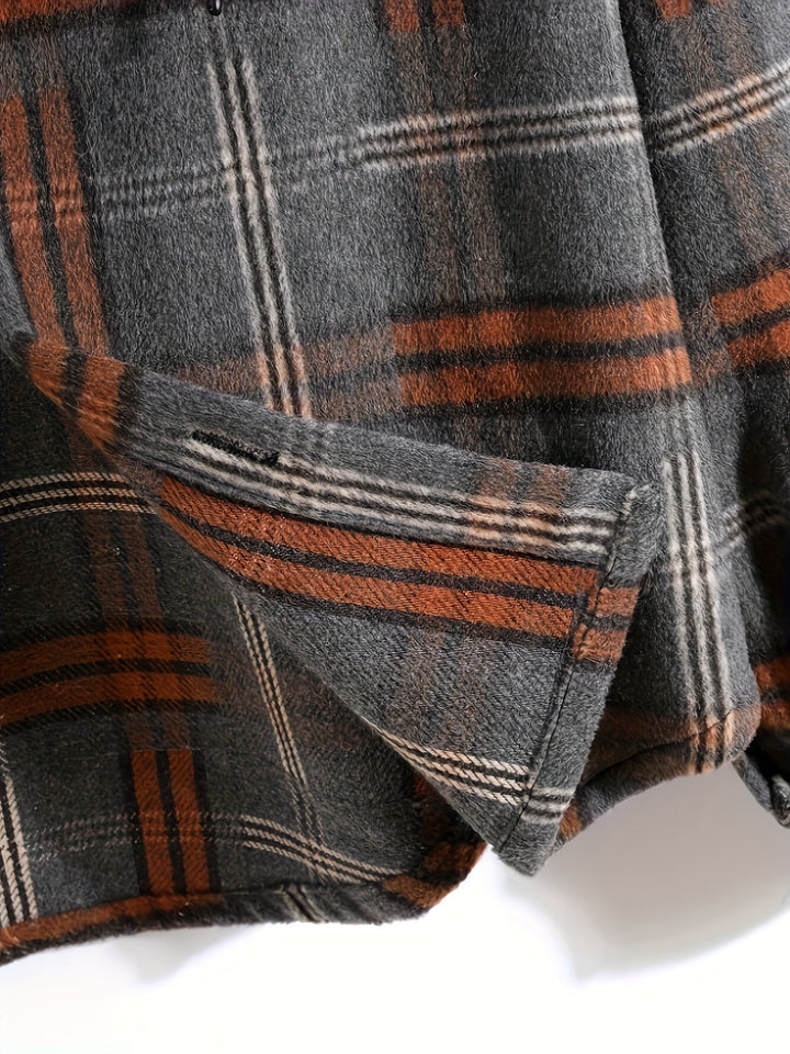 Plaid Hooded Jacket