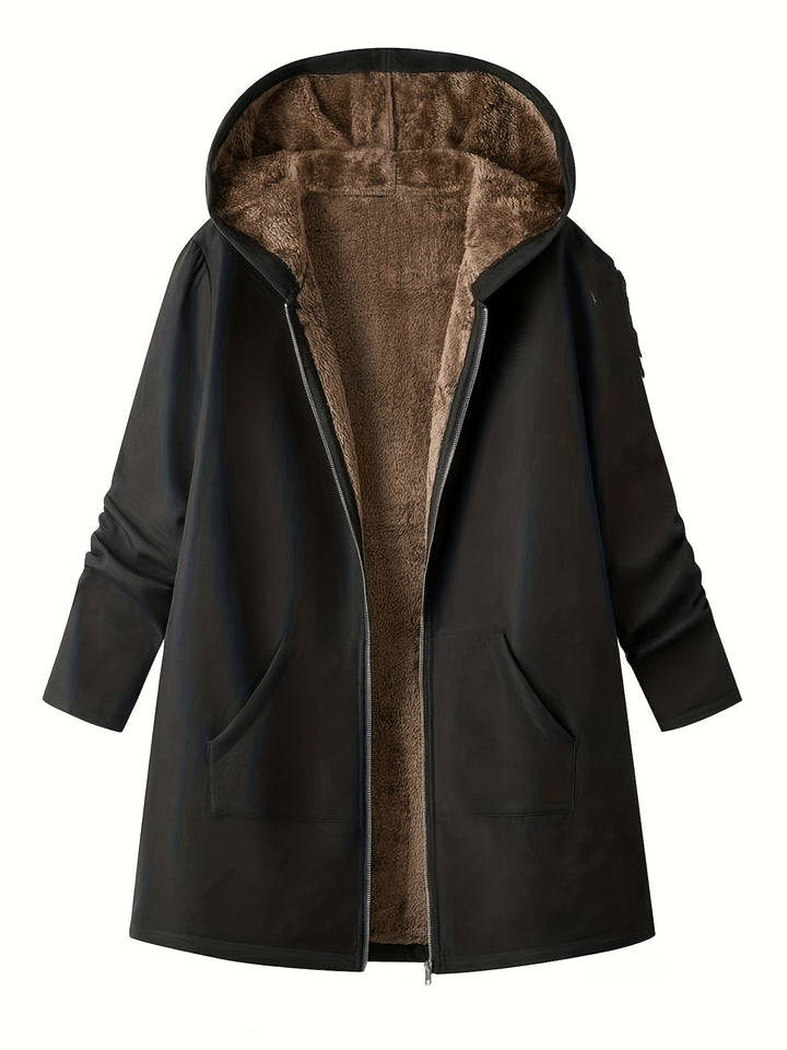 Cozy Hooded Longline Coat