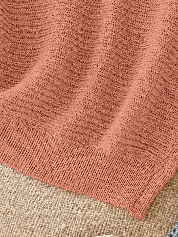 Relaxed Open-Knit Sweater