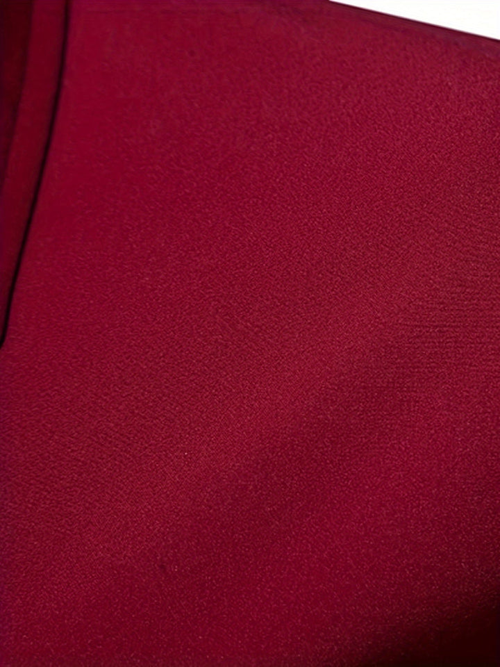 Contrast Trim Button-Up Shirt