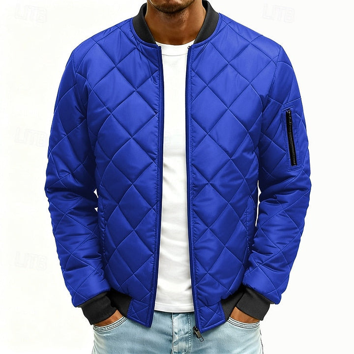 Quilted Bomber Jacket