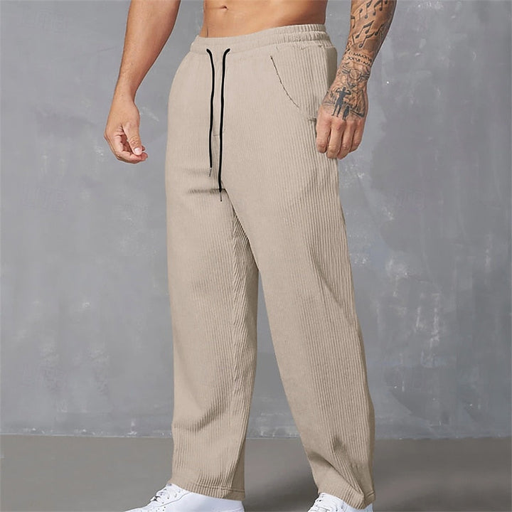 Relaxed Ribbed Pants
