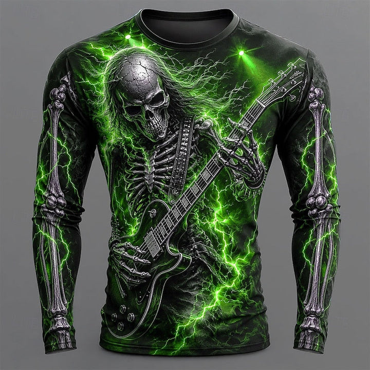 Skeleton Guitar Long Sleeve T-Shirt
