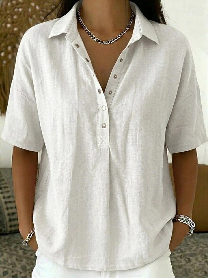 Casual Button-Up Collar Shirt