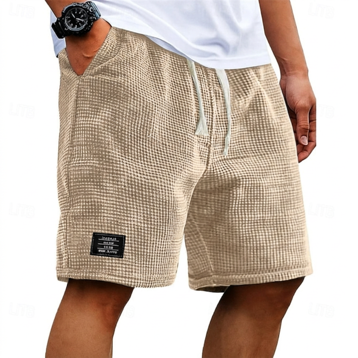 Casual Waffle Knit Summer Shorts
