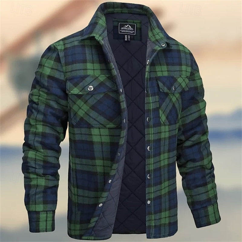 Rugged Quilted Shirt Jacket