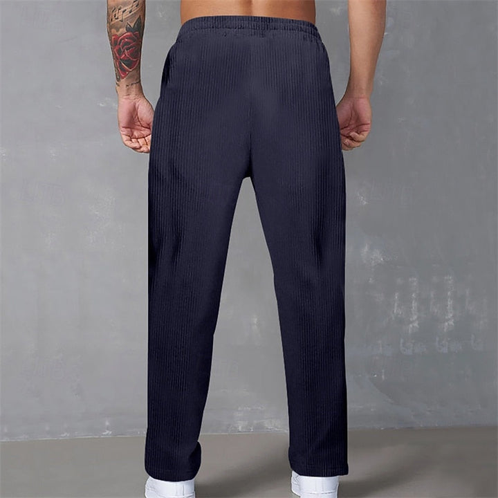 Relaxed Ribbed Pants