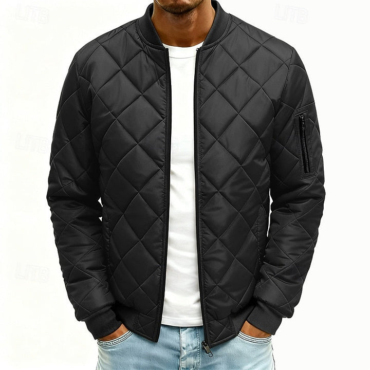 Quilted Bomber Jacket