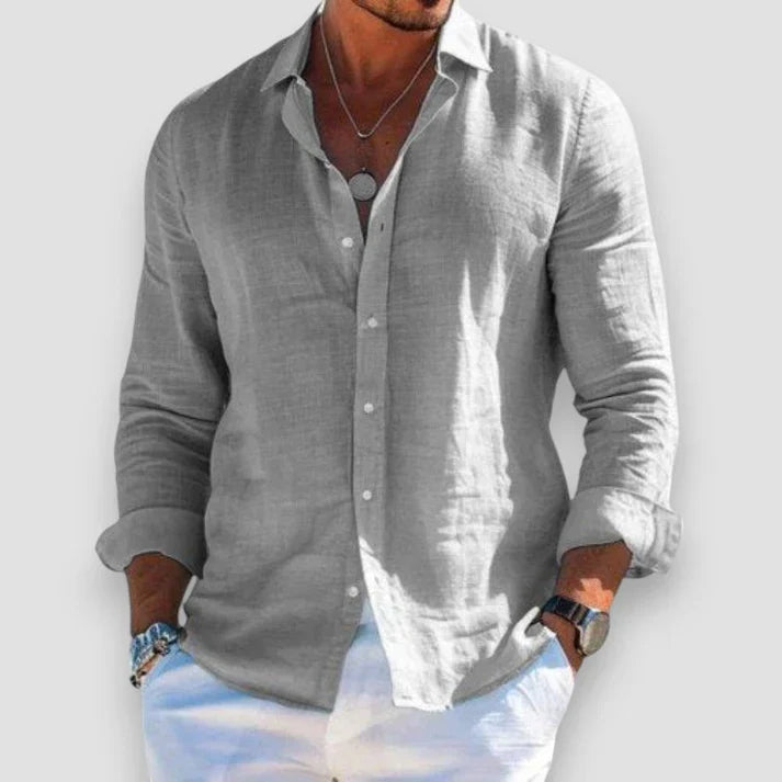 Casual Long Sleeve Button-Down Shirt
