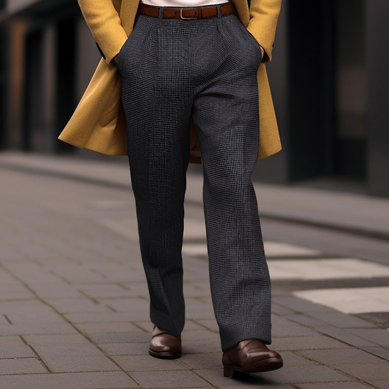 Tailored Straight-Leg Pants
