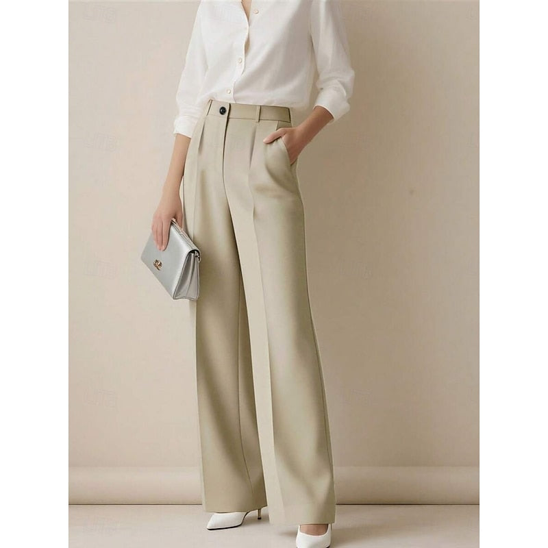 High-Waist Tailored Pants