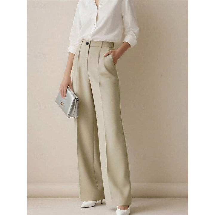 High-Waist Tailored Pants